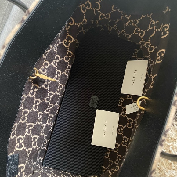NWT Gucci wool monogram GG tote - Picture 5 of 8